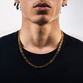 6MM FLAT BYZANTINE CHAIN - GOLD